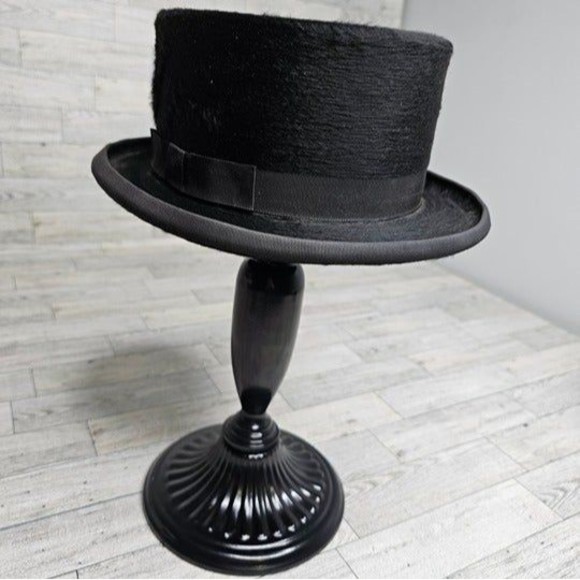 VINTAGE Biltmore Black Dressage Silk Finish Riding Hat, Size 6 7/8-7 w/ Box - Picture 2 of 10